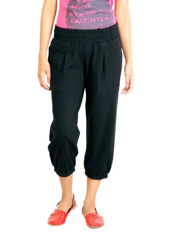 Puma Women Capri Sweat Black Capris