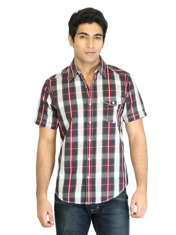 Levis Men Check Black Shirts