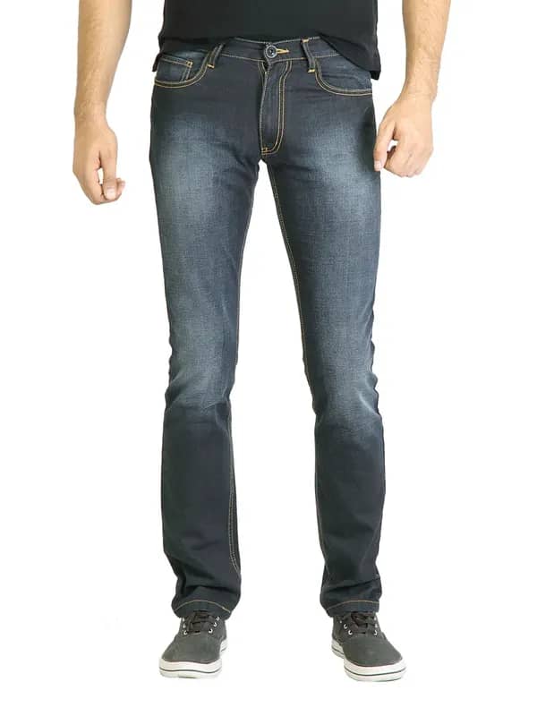 Locomotive Men Washed Blue Jeans