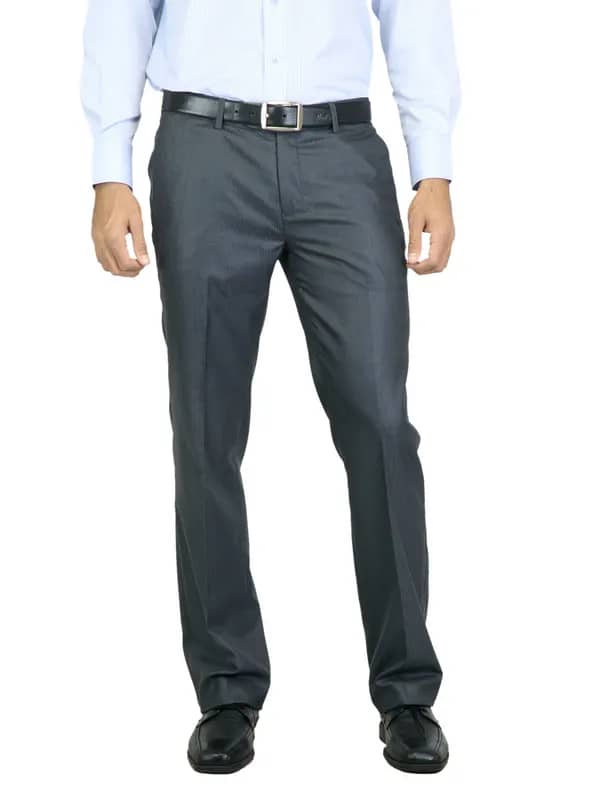 Genesis Men Stripes Grey Trouser