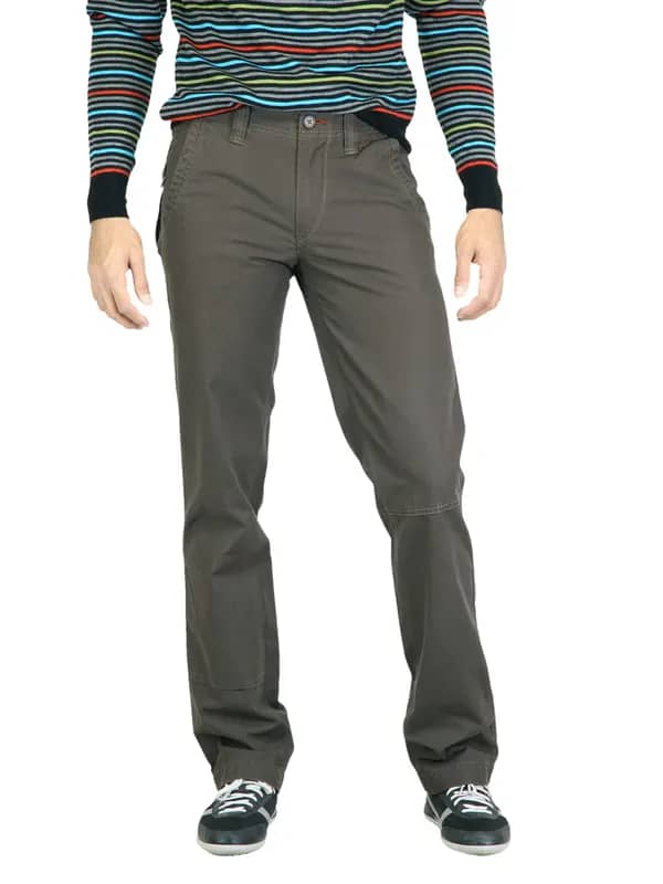 Probase Men Solid Olive Trouser