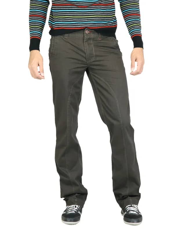 Probase Men Solid Brown Trouser