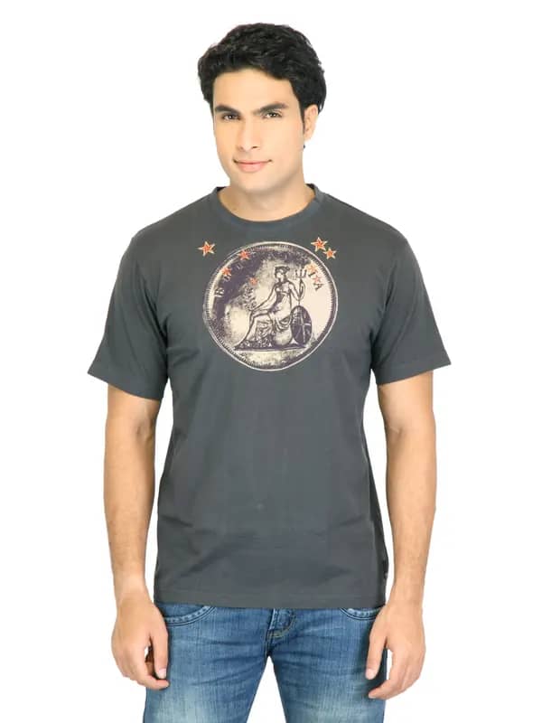 Facit Men Smart Charcoal Tshirt