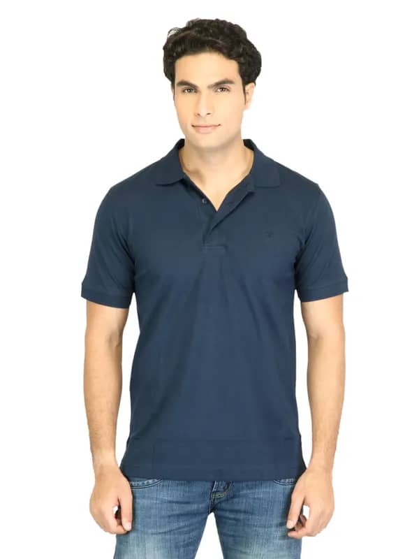 Facit Men Polo Tee Navy Blue Tshirt