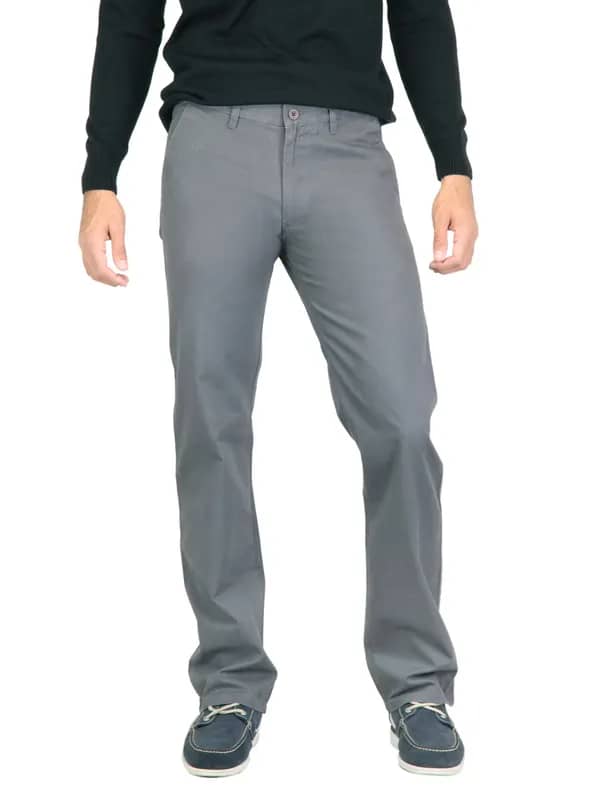 Highlander Men Solid Grey Trouser