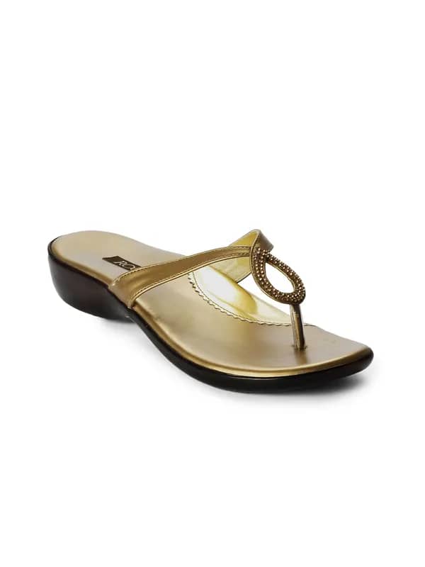 Rocia Women Gold Toned Flats