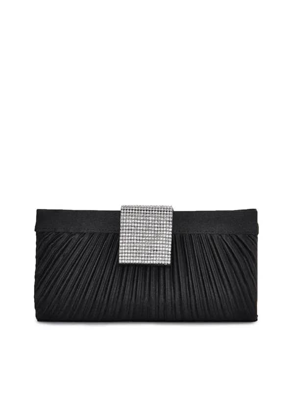 Lino Perros Women Crystal Black Clutch