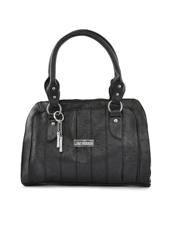 Lino Perros Women Polka Black Handbag