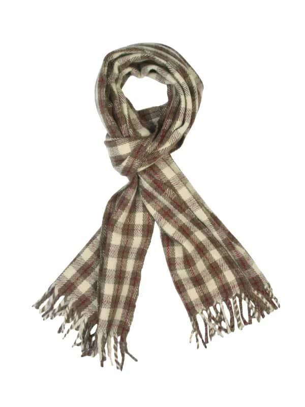 Reid & Taylor Men Check Cream Muffler