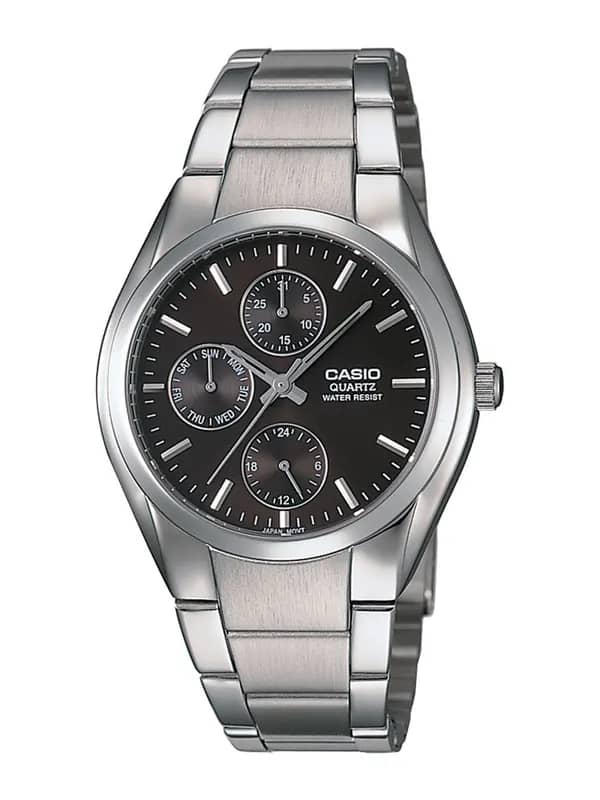 Casio Enticer Men Black Multi-Dial Analogue Watch MTP-1191A-1ADF(A170)