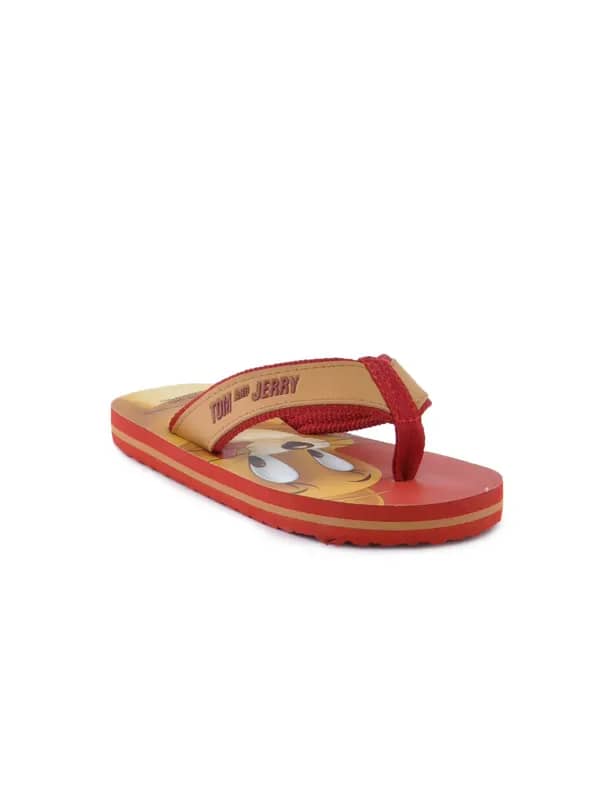 Warner Bros Kids Unisex TJ Cheese Flops Red Slipper
