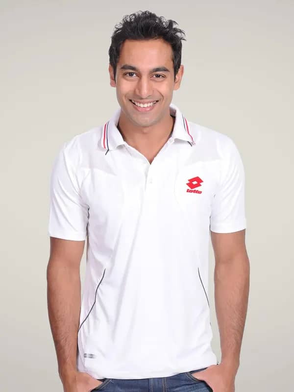 Lotto Men White Polo T-shirt