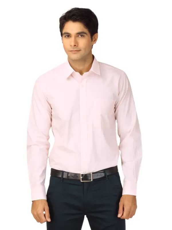 Mark Taylor Men Red & White Striped Shirt