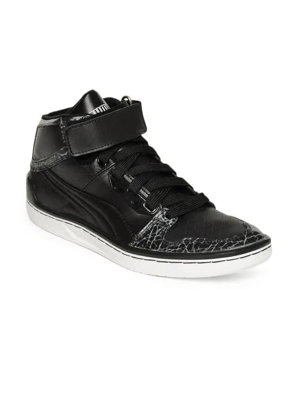 Puma Men Black Unlimited Hi Evo Lux Sneakers