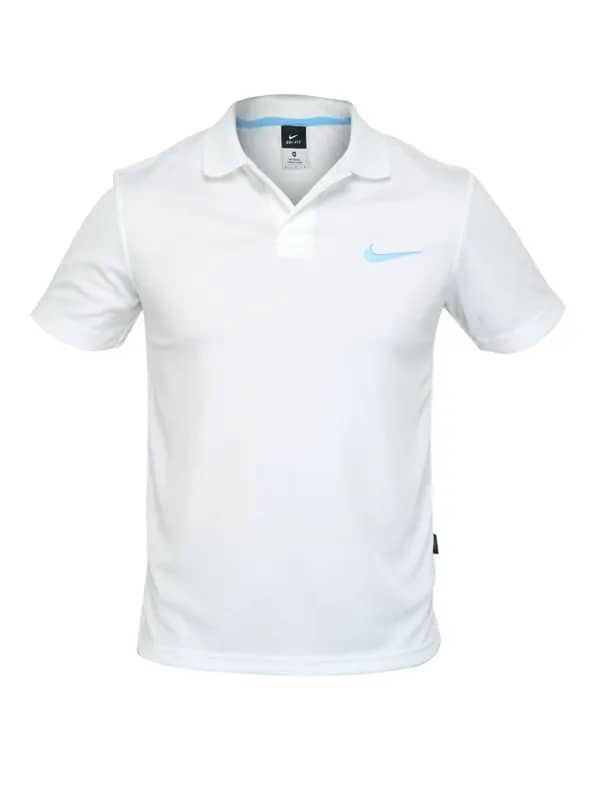 Nike Men White Polo Tshirt