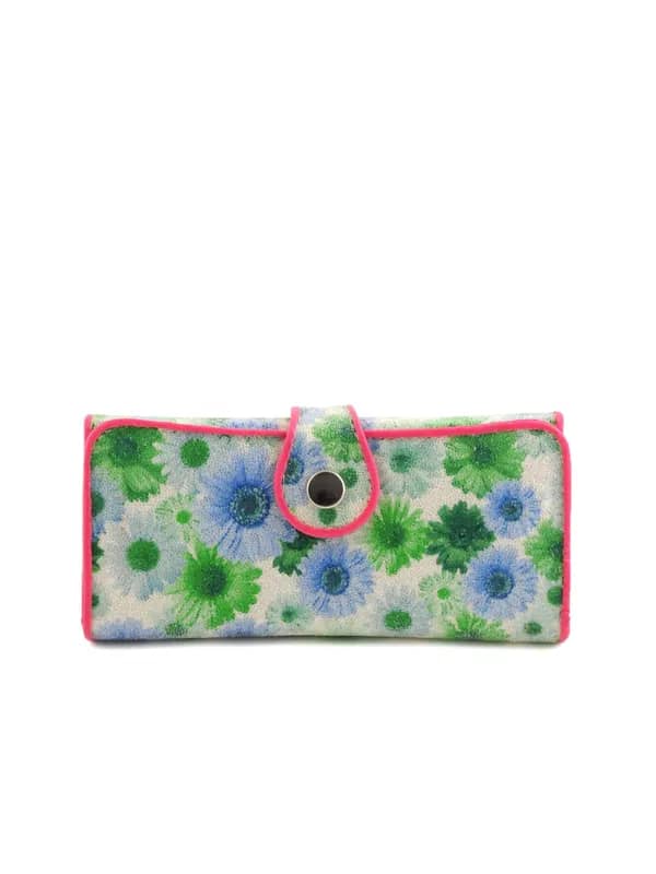 Lino Perros Women Sequin Blue Wallet
