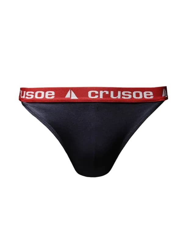 Crusoe Men Tanga Navy Blue Brief