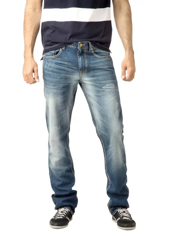 Deni Yo Men Washed Blue Slim Fit Jeans