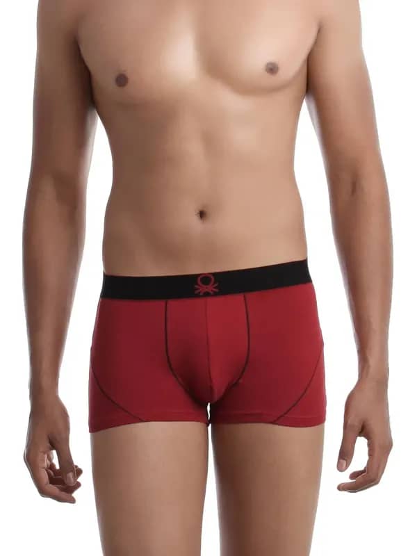 Undercolors of Benetton Men Red Boxer Trunks