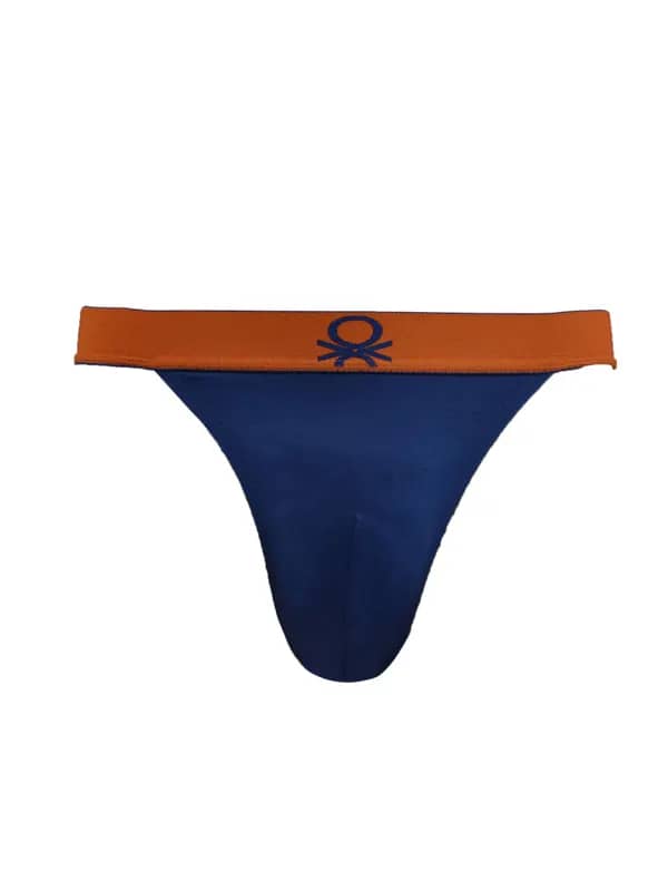Undercolors of Benetton Men Blue Tanga Brief