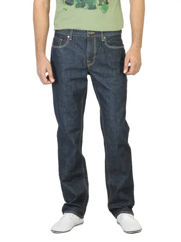 Puma Men Washed Blue Jeans