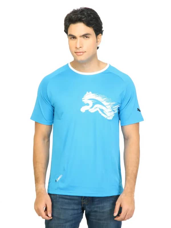 Puma Men V.11 Cat Blue Tshirts