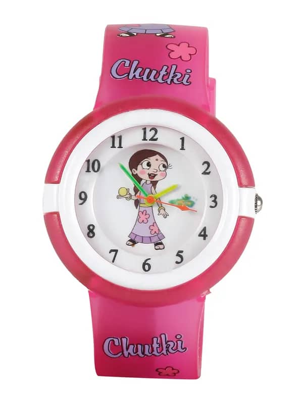 Chhota Bheem Chutki Kids-Girls Light Pink Watch