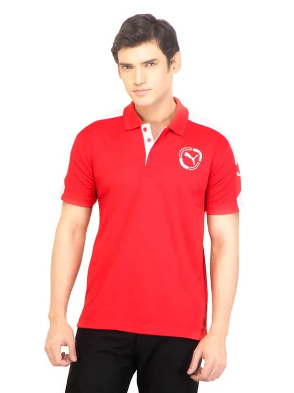 Puma Men Polo Red Tshirt