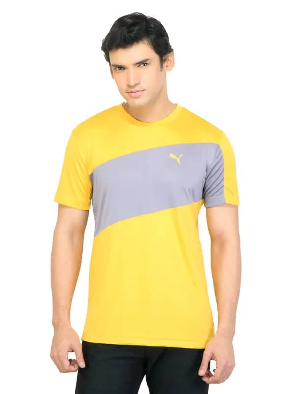 Puma Men Team SS Spectra Yellow Tshirts