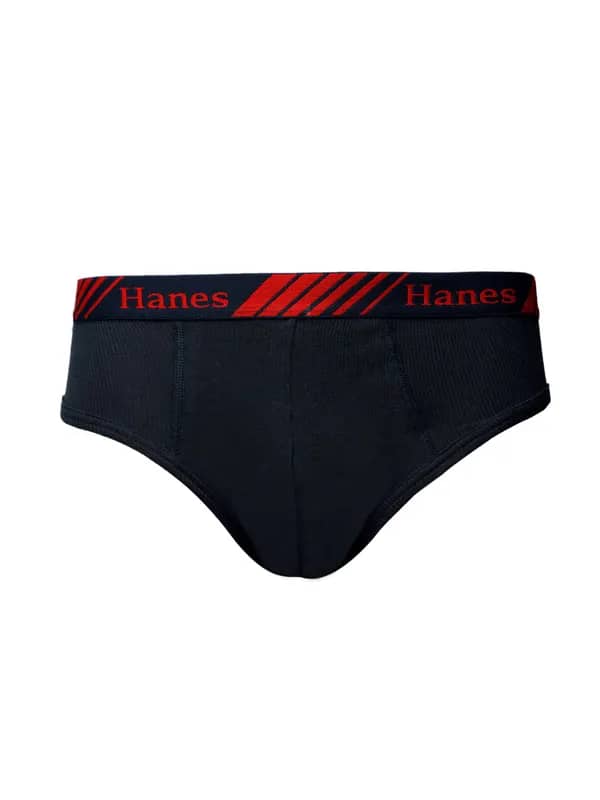 Hanes Men Navy Blue Premium Bikini Briefs