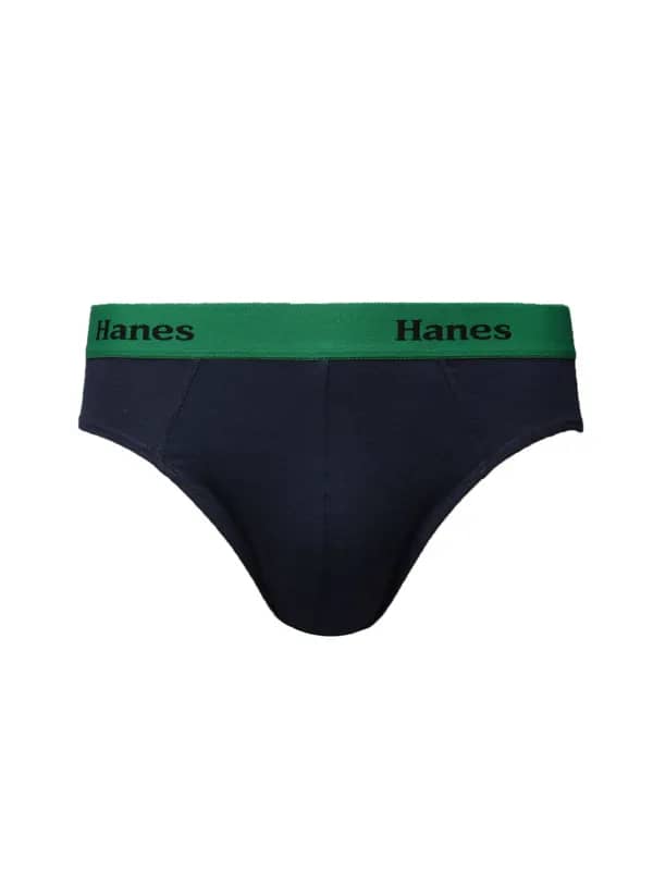 Hanes Men Blue Ultimate Duo Dry Cotton Stretch Bikini Briefs