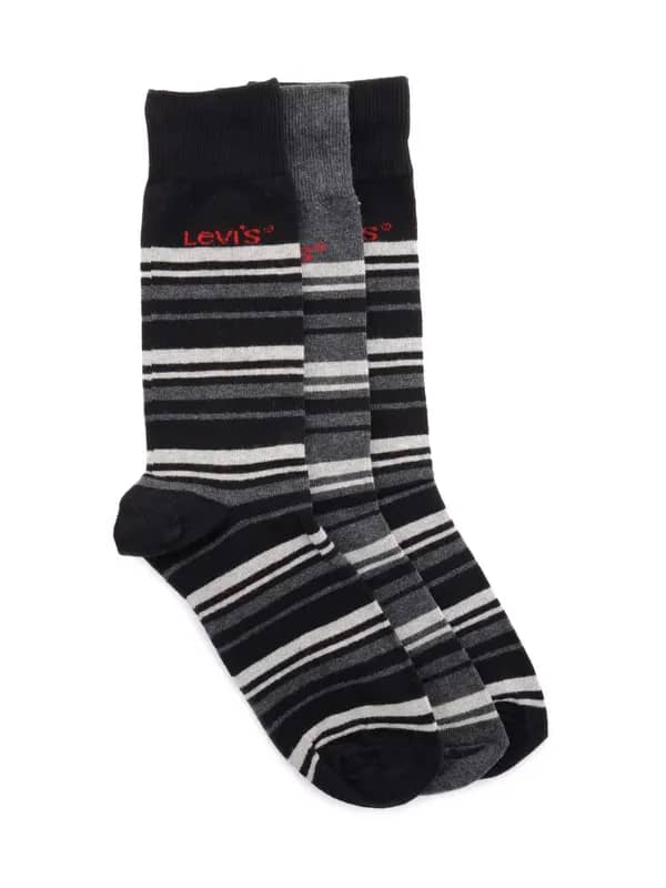 Levis Men Scottish Stripes Flat Knit Pack of 3 Socks