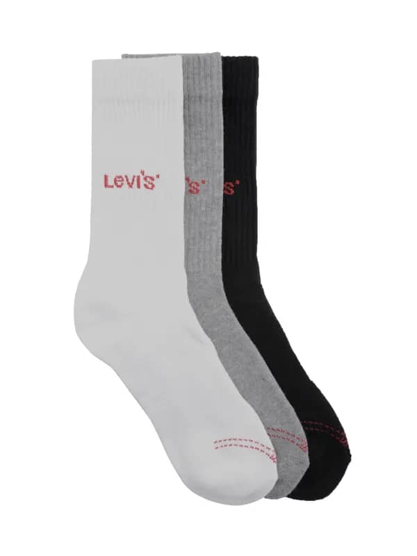 Levis Men Full Cushion Crew Pack of 3 Socks