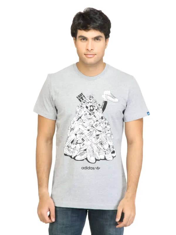 ADIDAS Originals Men G Skinpil Grey Tshirt
