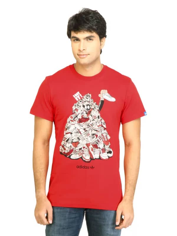 ADIDAS Originals Men Red T-shirt