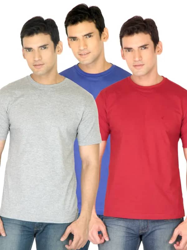 Campbell Men Pack of 3 Solid Tshirts