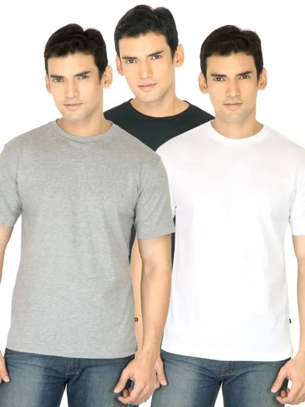 Campbell Men Pack of 3 Solid Tshirts