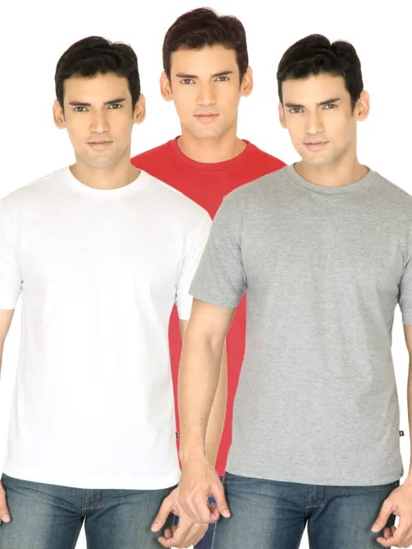 Campbell Men Pack of 3 Solid Tshirts