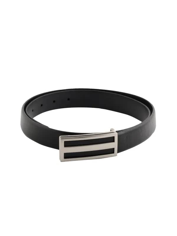 United Colors of Benetton Men Solid Black Belt