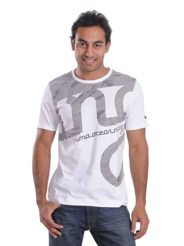 Puma Mens Racing White T-shirt