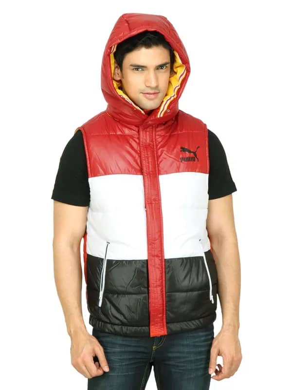 Puma Men Padded Vest Red Jacket