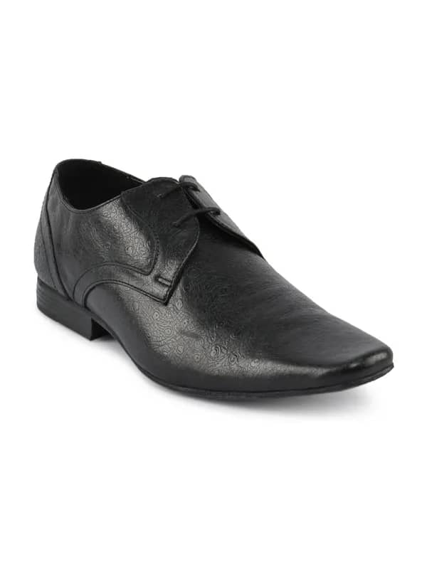 Red Tape Men Federer Black Formal Shoes