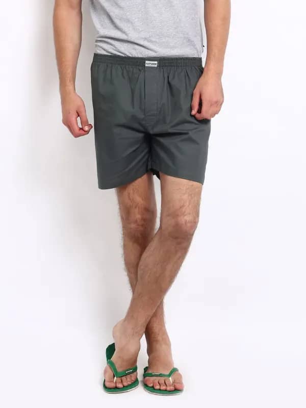 Crusoe Men Grey Boxers 1017