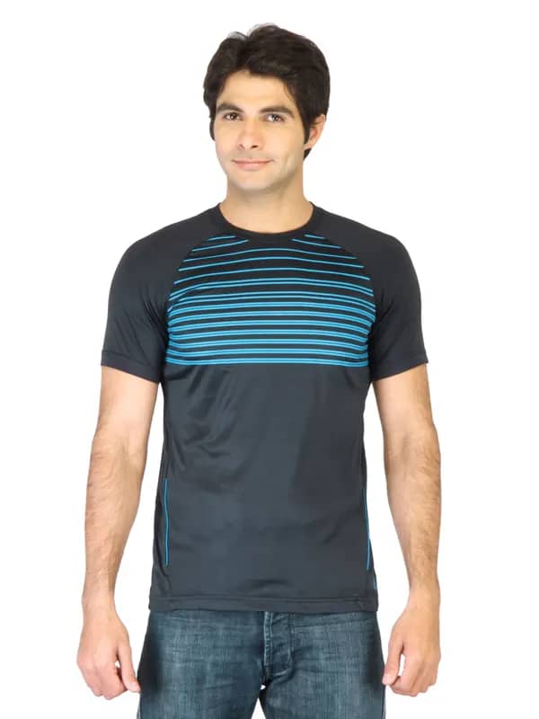 ADIDAS Men Navy Blue T-shirt