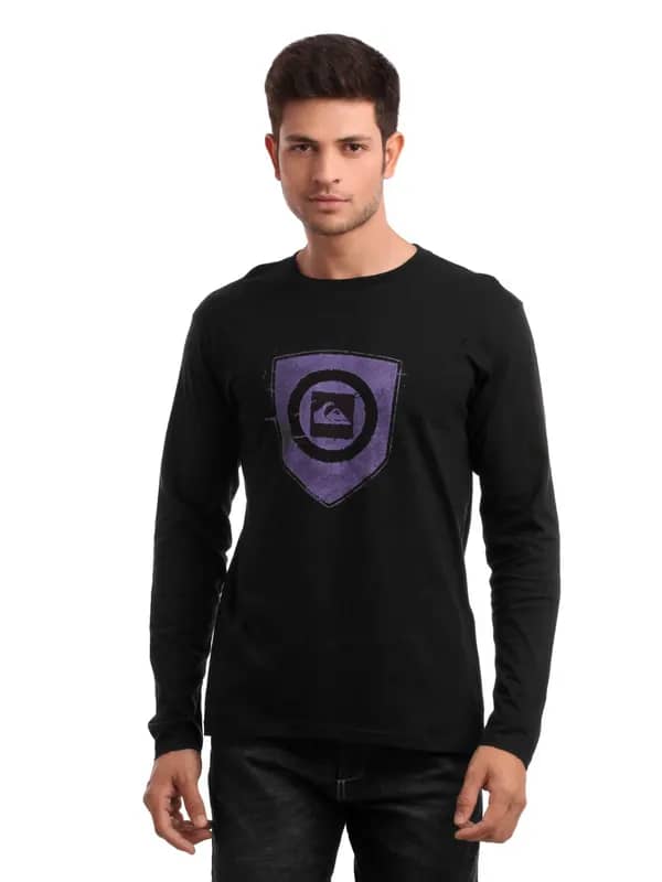 Quiksilver Men Black T-shirt