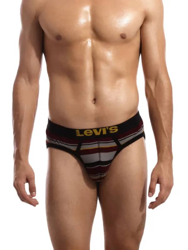 Levis Men Jazz Stripes Grey Brief