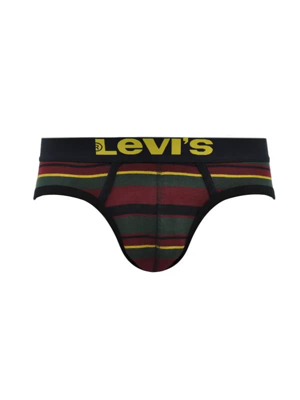 Levis Men Jazz Stripes Green Brief