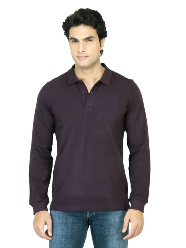 United Colors of Benetton Men Solid Purple TShirt