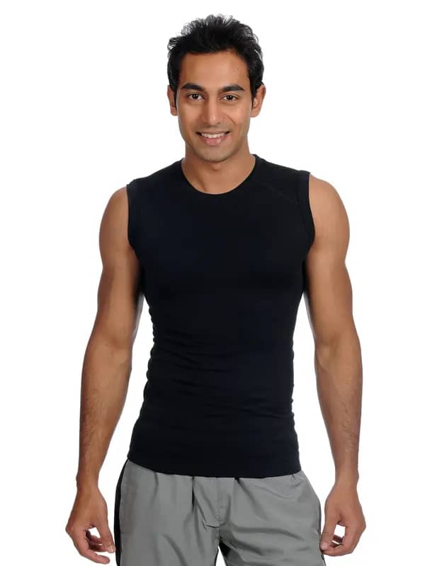 Domyos Mens Compression Black T-shirt