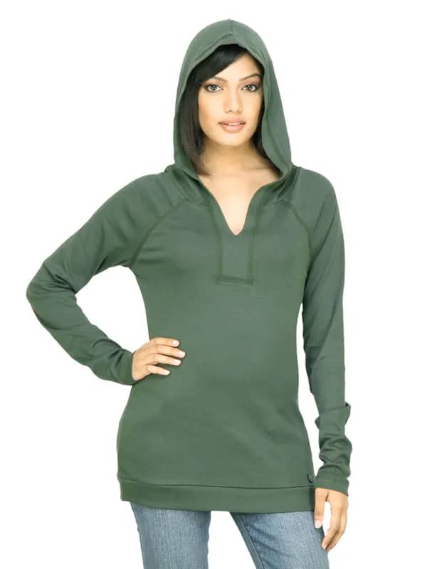 United Colors of Benetton Women Solid Olive Top